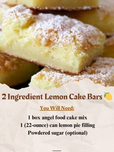 Simple & Delicious: 2-Ingredient Lemon Cake Bars Recipe - Recipes ...